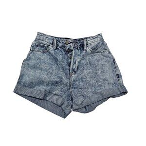 Hollister High Rise Shortie Shorts Acid Wash Denim Size 7